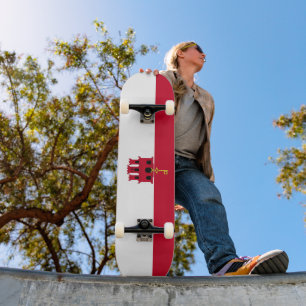 Gibraltar flag skateboard
