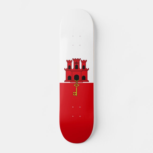 Gibraltar Flag Skateboard (Front)