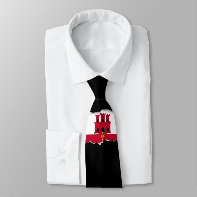 Gibraltar flag tie (Tied)
