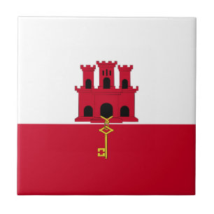 Gibraltar flag tile