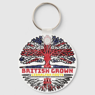 Gibraltar Gibraltarian Uk United Kingdom British Key Ring