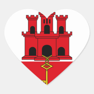 gibraltar heart sticker