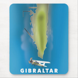 Gibraltar Map Mouse Mat