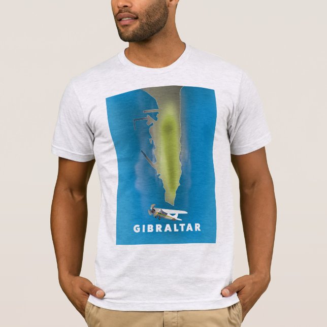 Gibraltar Map T-Shirt (Front)