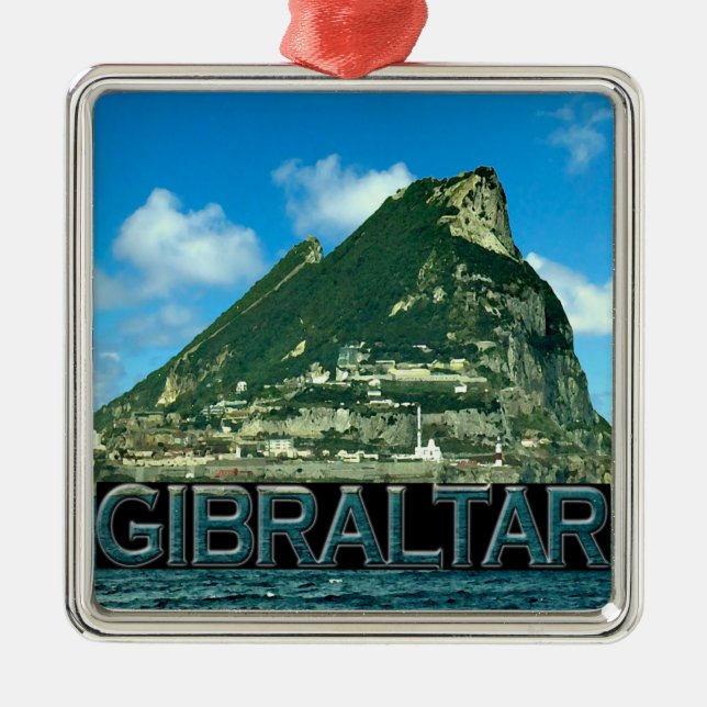 Gibraltar Metal Tree Decoration (Front)