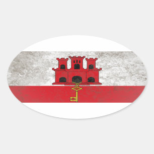 Gibraltar Oval Sticker
