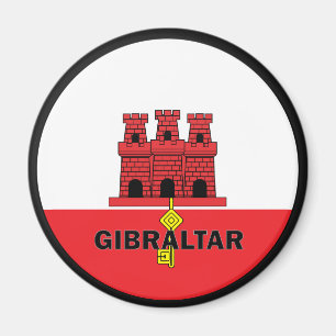 Gibraltar Roundel quality Flag Magnet
