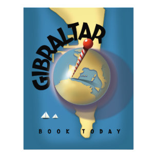 Gibraltar travel poster