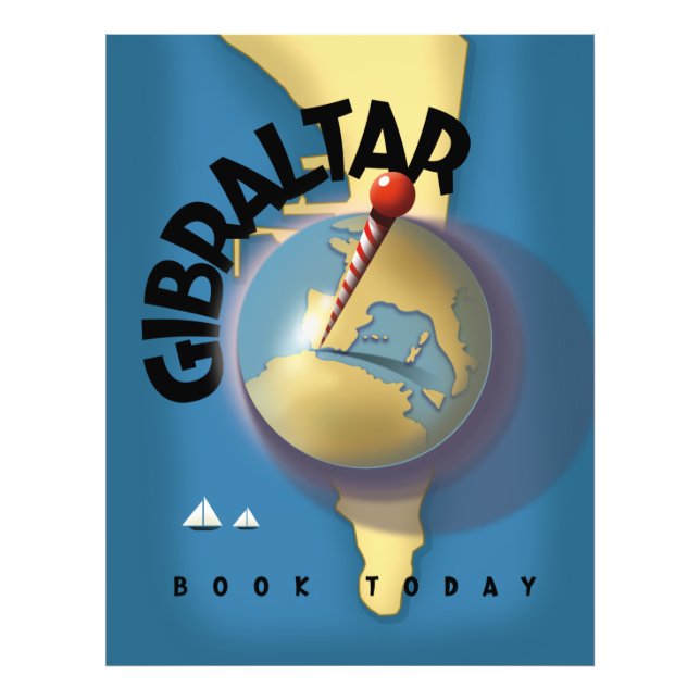 Gibraltar travel poster (Front)