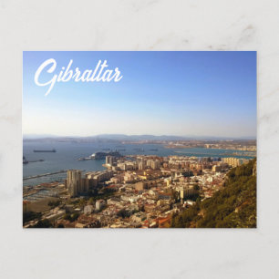 Gibraltar von oben postcard