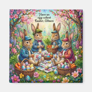 GIBSON ~ Bunnies and Easter Picnic ~ Magnet