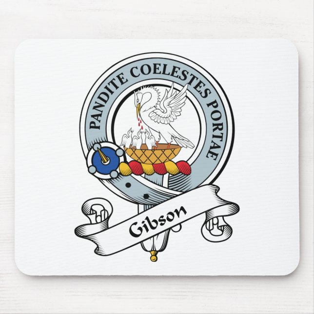 Gibson Clan Badge Mouse Mat (Front)