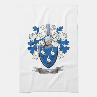Gibson Family Crest Coat of Arms Tea Towel