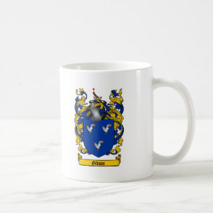 GIBSON FAMILY CREST -  GIBSON COAT OF ARMS COFFEE MUG
