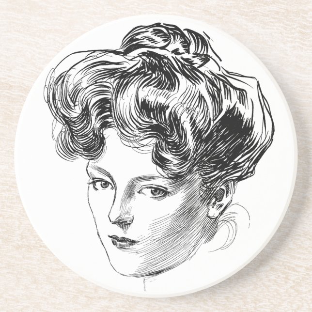 Gibson Girl Coaster Charles Dana Gibson (Front)