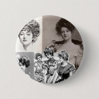 gibson girls 6 cm round badge