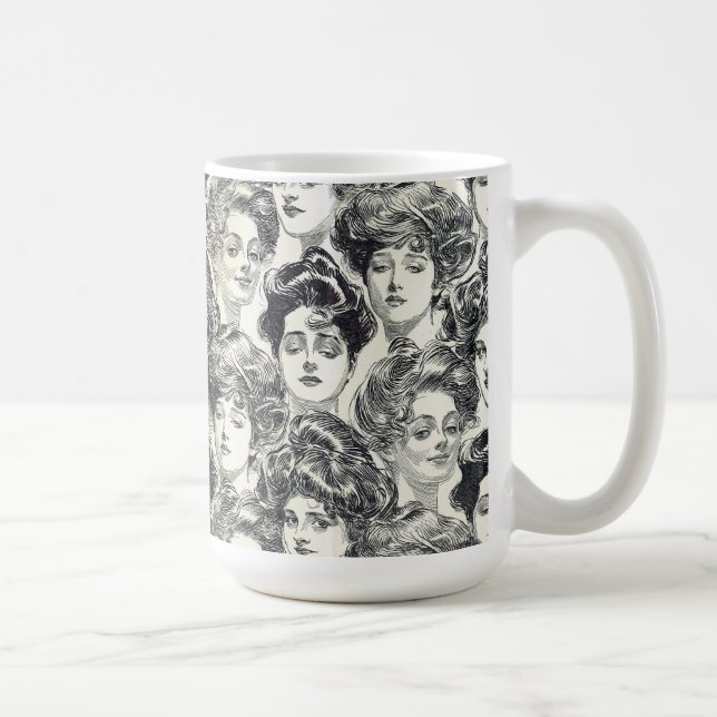 Gibson Girls by Charles Dana Gibson Circa 1902 Coffee Mug (Right)