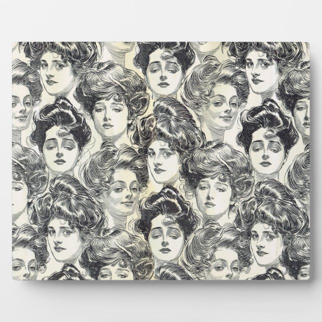 Gibson Girls by Charles Dana Gibson Circa 1902 Plaque (Front)