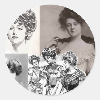 gibson girls classic round sticker