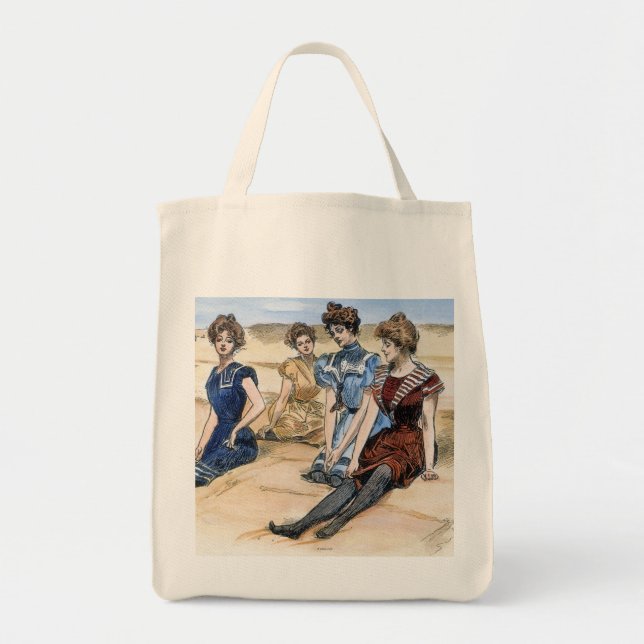 Gibson Girls On The Beach, 1900 Tote Bag (Front)