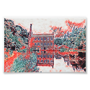 Gibson Mill, Hardcastle Crags Impressionist Art Photo Print