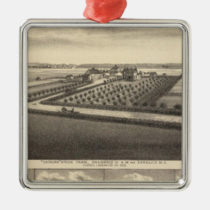 Gibson, Nebraska Metal Tree Decoration