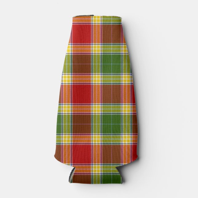 Gibson Tartan Print Bottle Cooler (Front)