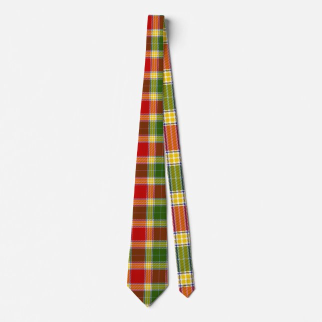 Gibson Tartan Print Tie (Front)