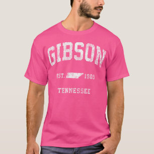 Gibson Tennessee Tn Vintage Athletic Sports Design T-Shirt