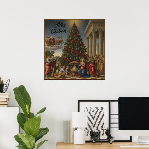 Giclée Renaissance Nativity Christmas Poster Art