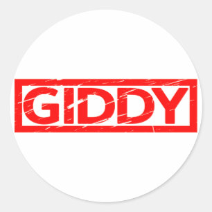 Giddy Stamp Classic Round Sticker