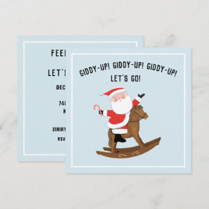 Giddy-up Christmas Party Invitations
