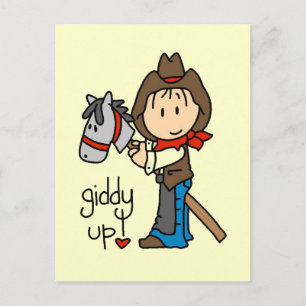 Giddy Up Cowboy Tshirts and Gifts Postcard