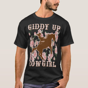 Giddy Up Cowgirl Country Western Horse T-Shirt