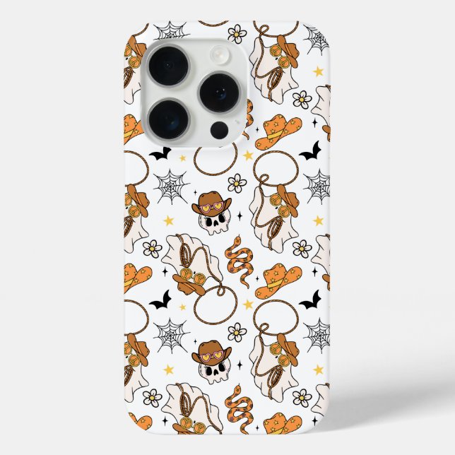 Giddy Up Ghost Cute Retro Spooky Halloween Case (Back)