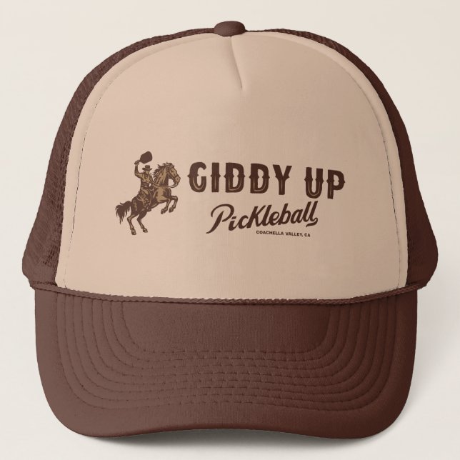 Giddy Up Pickleball - Trucker Hat (Front)