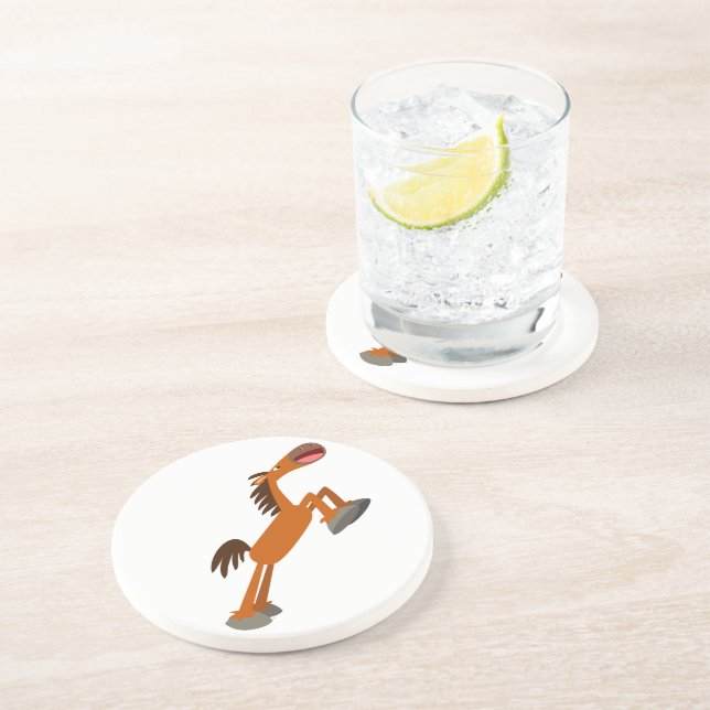 Giddyup, Horsey! Cartoon Horse Coaster (Side)