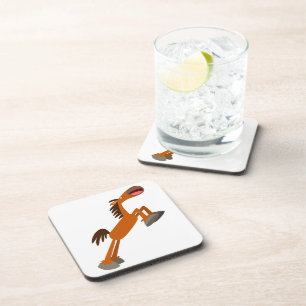 Giddyup, Horsey! Cartoon Horse Coasters Set
