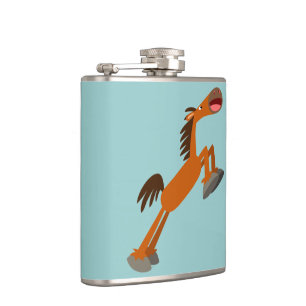 Giddyup, Horsey! Cartoon Horse Hip Flask