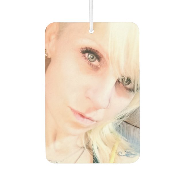 Gidget Evans Air Freshener, New Car Car Air Freshener (Front)