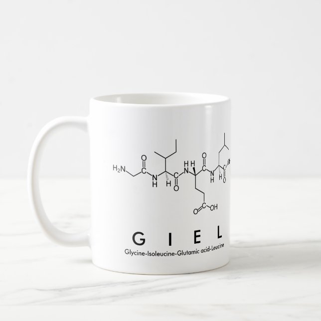 Giel peptide name mug (Left)