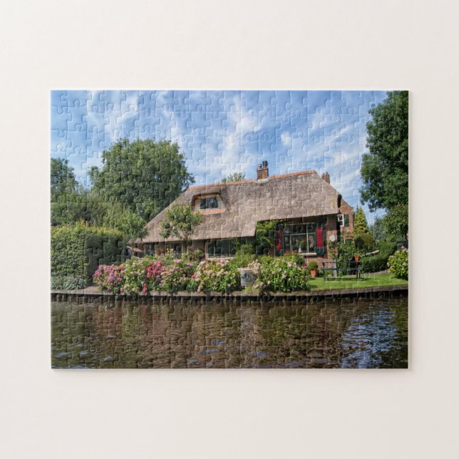 Giethoorn Farm House Holland. Jigsaw Puzzle (Horizontal)