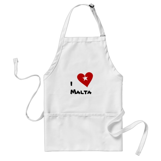 gif_heart_58, I Malta Standard Apron (Front)