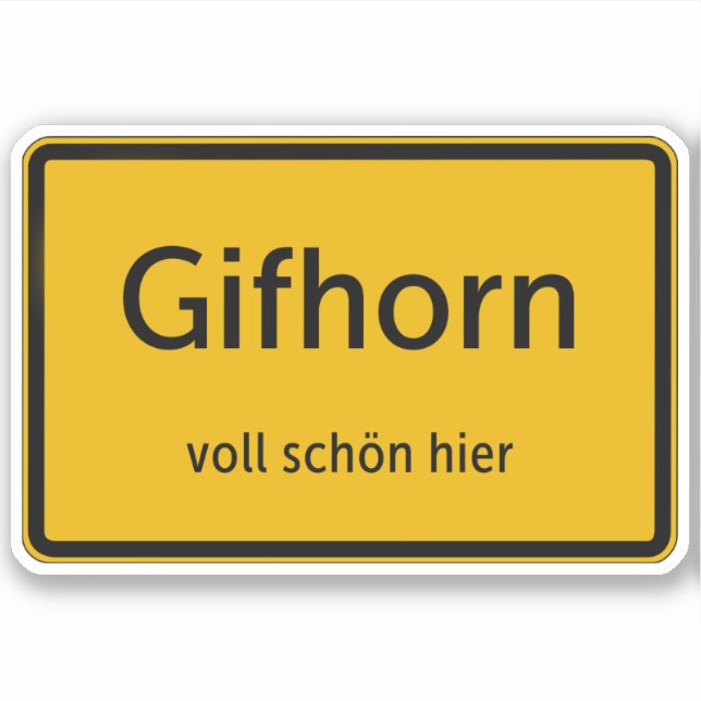 Gifhorn Sticker Autosticker (Front)