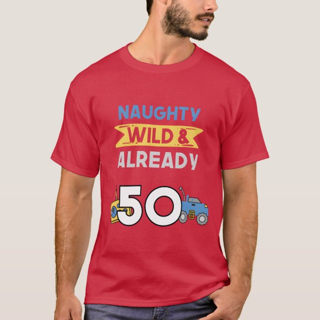Gift 50 years birthday womenoy Cars gift T-Shirt (Front)