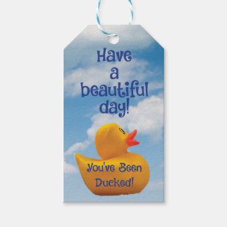 Gift a Ducky with this tag. You've Been Ducked! Gift Tags