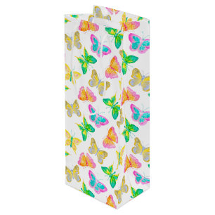 Gift Bag-Butterflies Wine Gift Bag