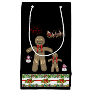 Gift Bag Christmas Gingerbread Man
