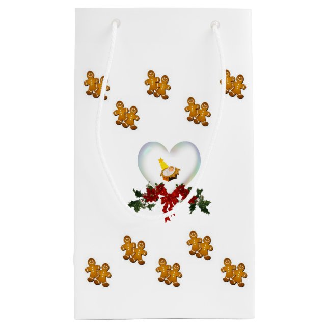 Gift Bag Christmas Gingerbread Man (Back)