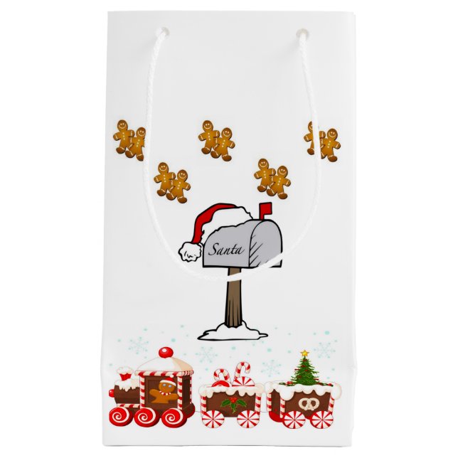 Gift Bag Christmas Gingerbread Man (Front)
